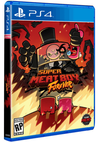 Super Meat Boy Forever box art for Playstation 4